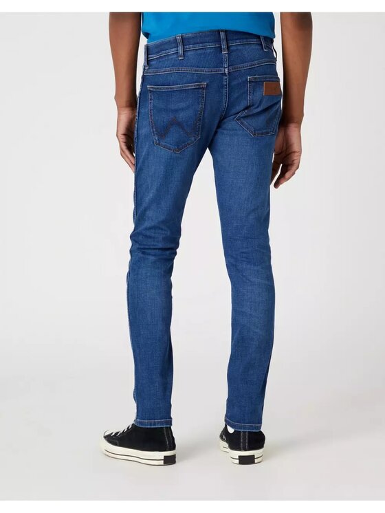 Wrangler Wrangler Jeansy BRYSON Niebieski Skinny Fit