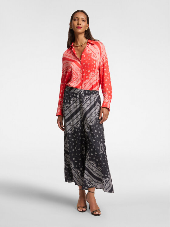 Elena Mirò Elena Mirò Camicia 5011P100305N002 Rosso Regular Fit