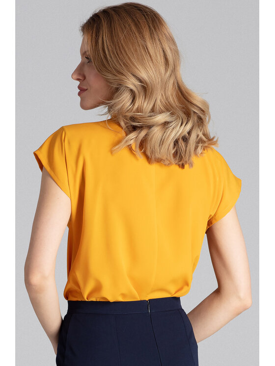 FIGL FIGL Halenka M652 Žlutá Regular Fit