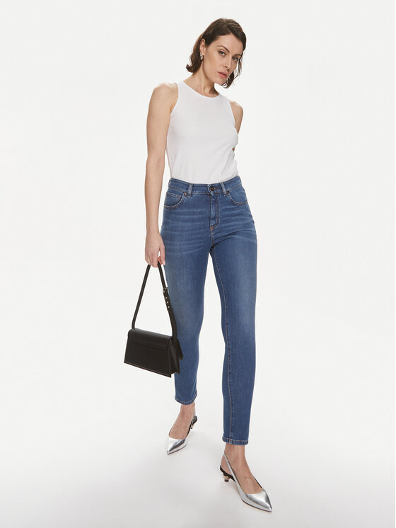 Max Mara Leisure Max Mara Leisure Top Brusson 2416941038 Bijela Slim Fit