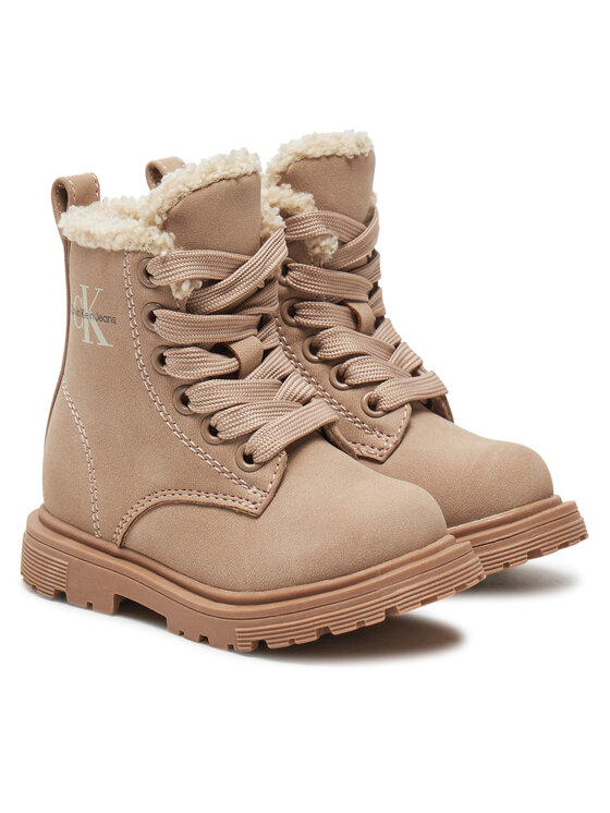 Calvin Klein Jeans Calvin Klein Jeans Zimske čizme Lace-Up Bootie V1A5-81011-1628 Ružičasta