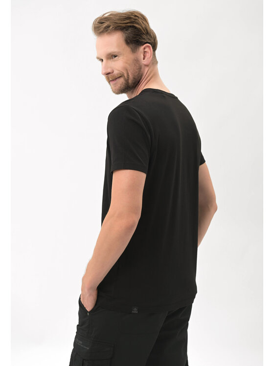 Volcano Volcano T-Shirt T-FESTIVAL Czarny Regular Fit
