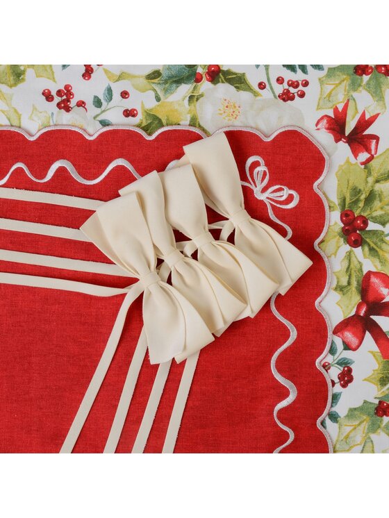 Roseberry Home Roseberry Home Bieżnik Very Holly Christmas Zielony