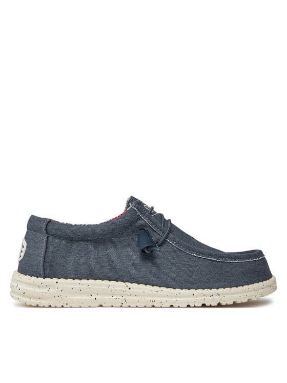 Hey Dude Hey Dude Sneakersy Hey Dude Wally Stretch Canvas Niebieski