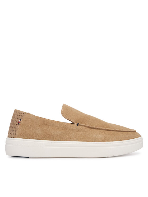 Tommy Hilfiger Lords Modern Light Suede Loafer FM0FM05924 Maro deschis