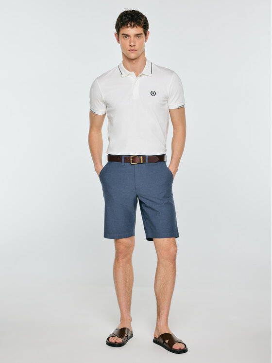 BIG STAR BIG STAR Szorty jeansowe ROSSINO Niebieski Chino Fit