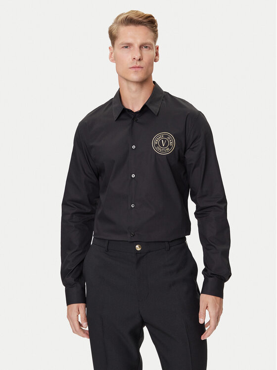 Versace Jeans Couture Versace Jeans Couture Cămașă 79GALKS2 CN00K Negru Slim Fit