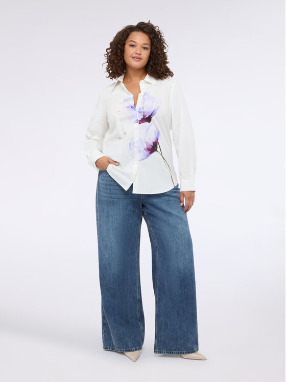 Fiorella Rubino Fiorella Rubino Camicia 5047T001389N011 Bianco A-Line Fit