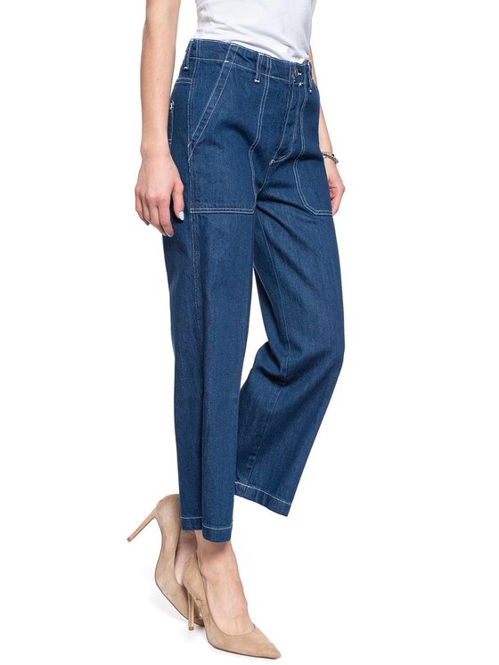 Wrangler Wrangler Jeansy CARPENTER PANT Niebieski Loose Fit
