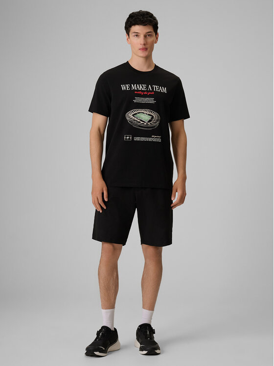 4F 4F T-Shirt PLAYER Czarny Regular Fit