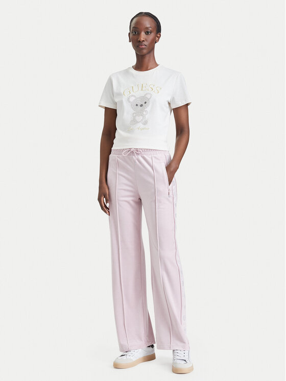 Guess Guess Tricou V6BI28 K9360 Crem Regular Fit