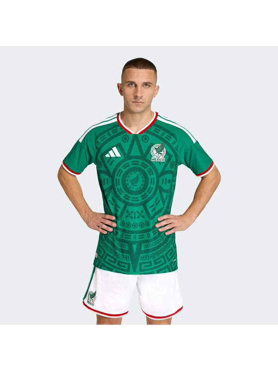 adidas adidas Koszulka techniczna Meksyk Zielony Slim Fit