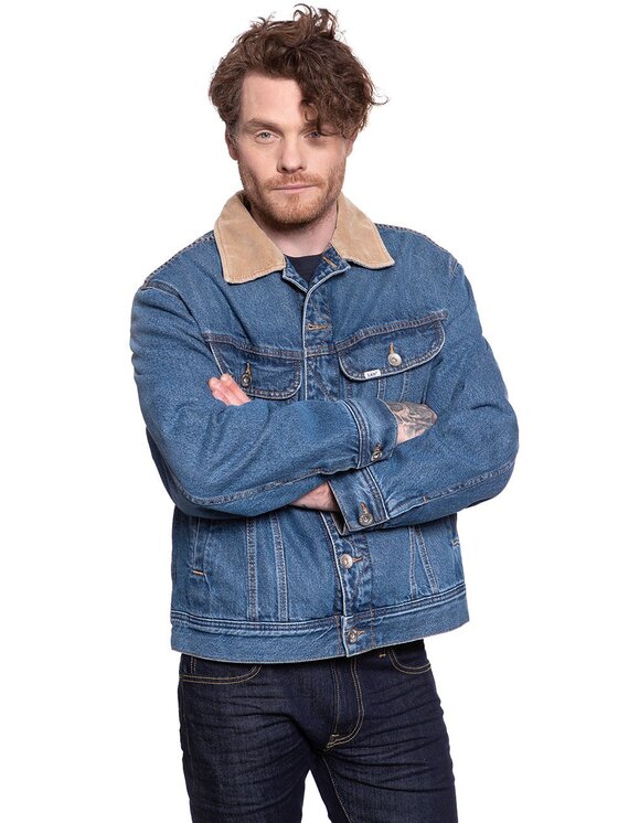 Lee Lee Giacca di jeans STORM RIDER JKT Blu Loose Fit