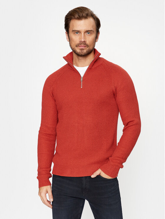 Jack&Jones Pulover 12236308 Roșu Regular Fit