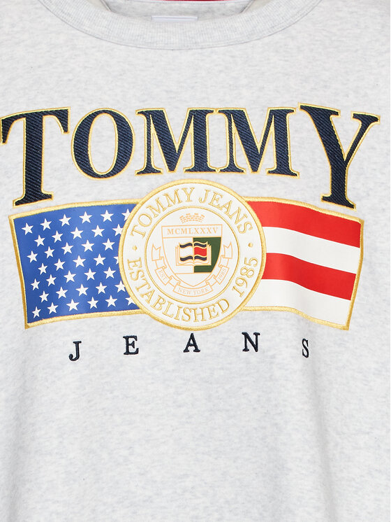 Felpa Luxe DW0DW15097 Grigio Relaxed Fit