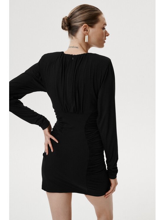 MARI PRETI MARI PRETI Abito da cocktail Voleta Nero Slim Fit