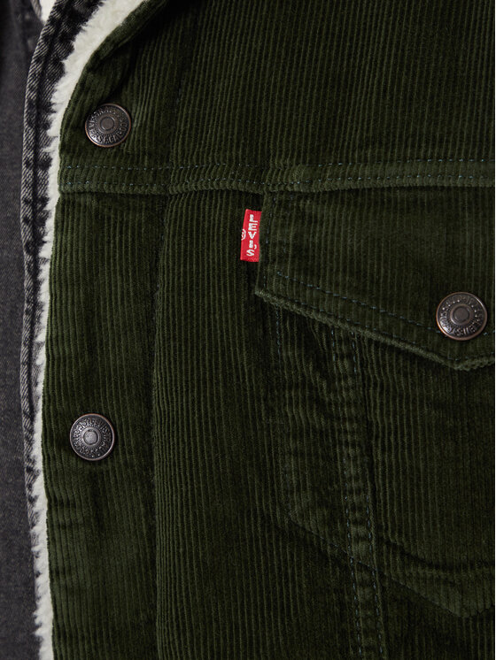 Levi's® Levi's® Geacă de blugi Trucker A5784-0027 Verde Relaxed Fit