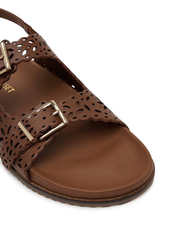 TWINSET TWINSET Sandali 251GCJ046 Rjava