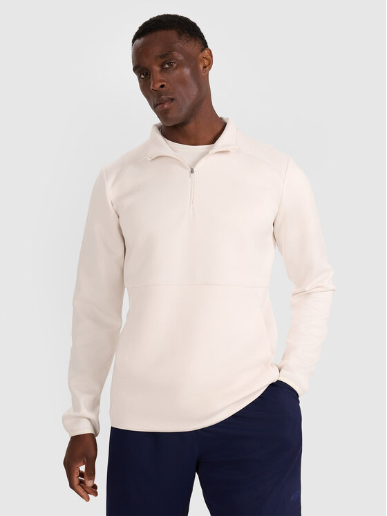 4F 4F Bluza techniczna TRAINING Biały Regular Fit