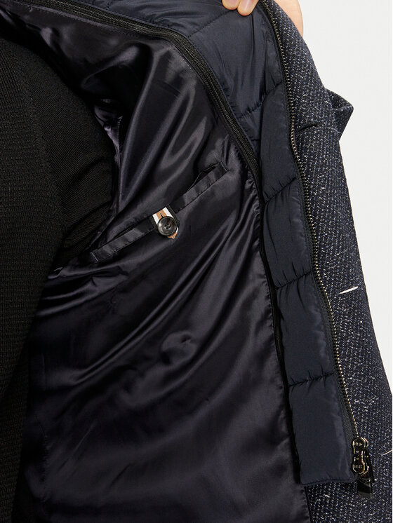 BOSS Boss Vuneni kaput H-hyde 50528177 Tamnoplava Slim Fit