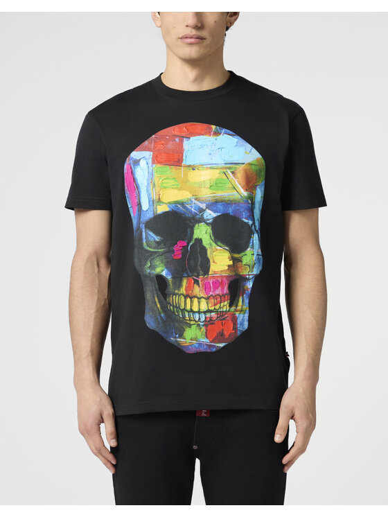 PHILIPP PLEIN PHILIPP PLEIN T-Shirt 30539 Czarny Regular Fit