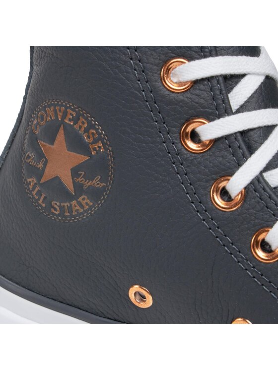 Converse Converse Superge Run Star Hike Platform Metallic & Leather A04183C Črna