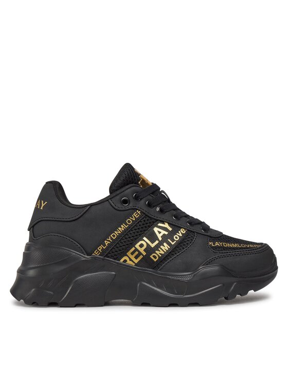 Sneakers Replay GWS7Z .000.C0007S Black Gold