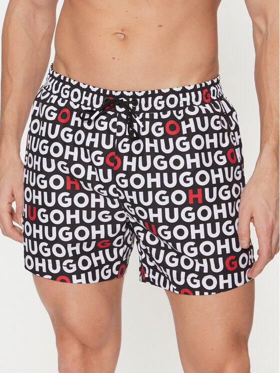 HUGO HUGO Pantaloncini da bagno Tortuga 50535412 Nero Regular Fit