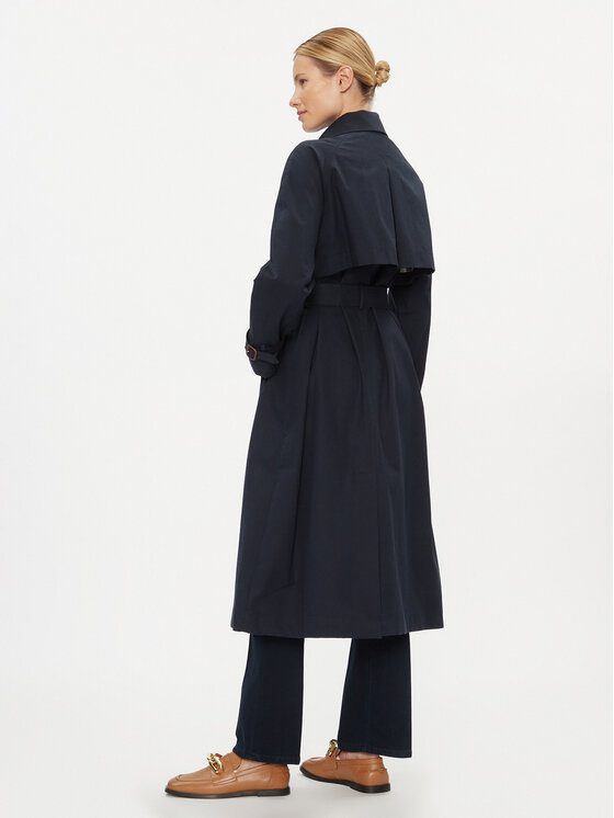 Tommy Hilfiger Tommy Hilfiger Tenchcoat WW0WW38947 Dunkelblau Regular Fit
