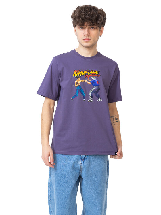 Kamuflage Kamuflage T-Shirt Endgame Fioletowy Oversize