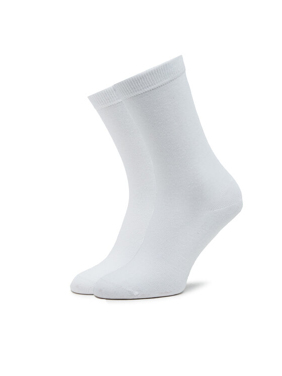 Pepe Jeans Pepe Jeans Sada 3 párů vysokých ponožek unisex Cr 3P PLU30018 Bílá