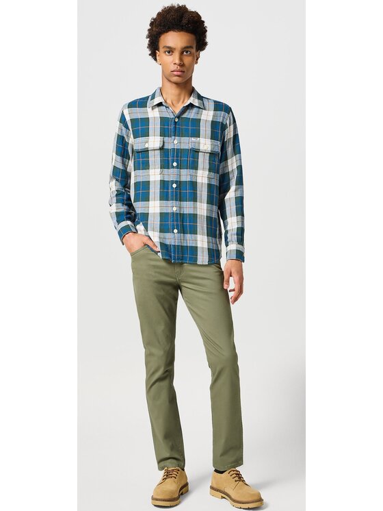 Wrangler Wrangler Jeans Larston Verde Slim Fit