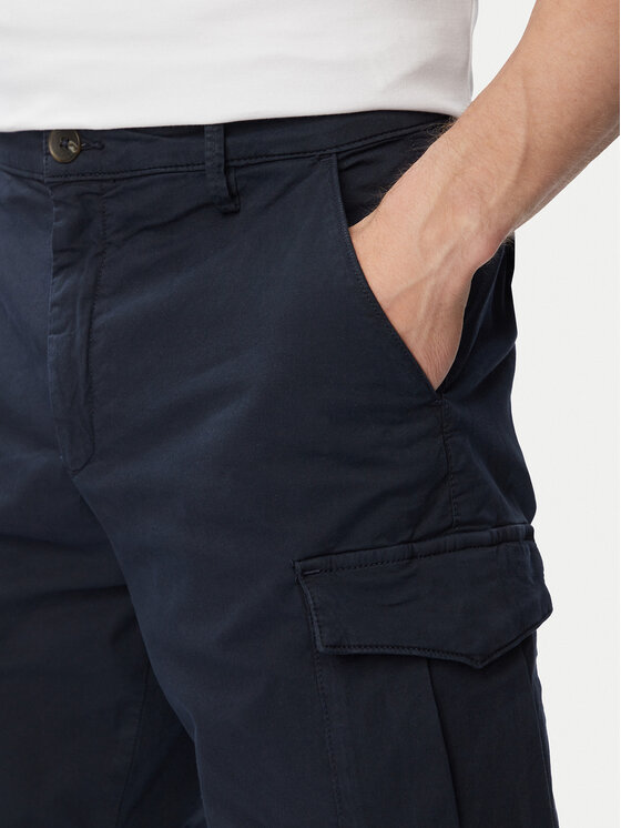 Guess Guess Medžiaginiai šortai M6GDVA W1703 Tamsiai mėlyna Regular Fit