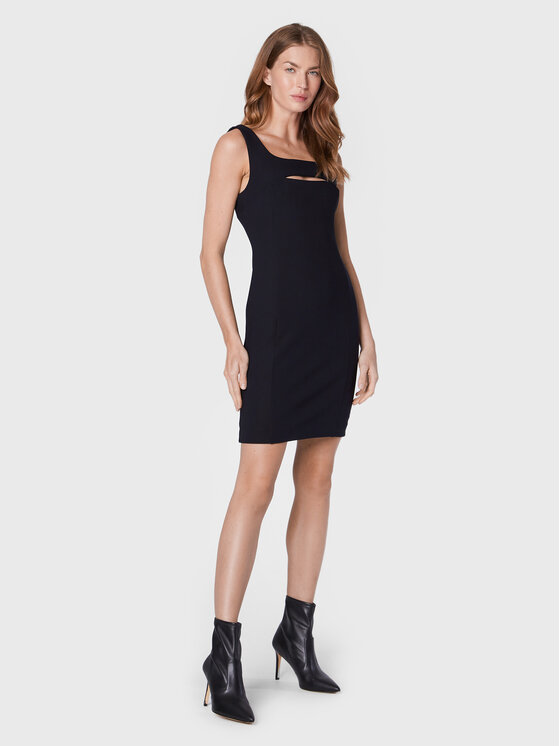 Marciano Guess Marciano Guess Koktel haljina 2YGK52 6869Z Tamnoplava Slim Fit
