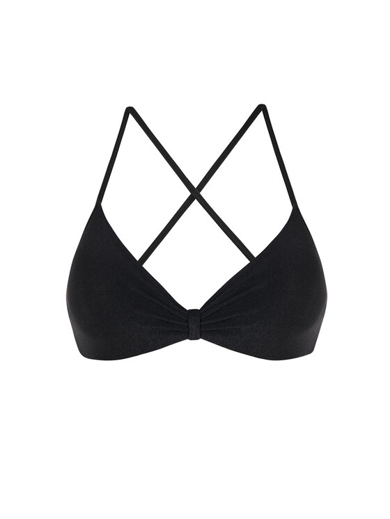 Miss Lou Miss Lou Bikini pezzo sopra G-BE2-CZ Nero