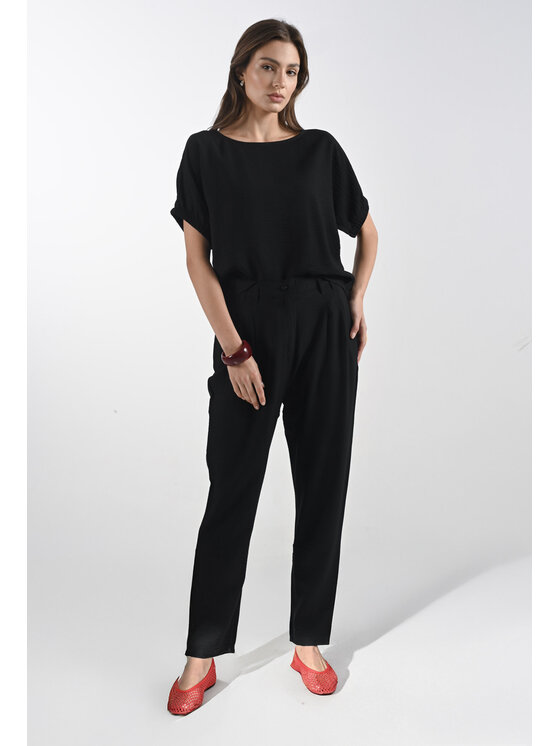 Femestage Femestage Dámské kalhoty Femestage AB BASE TRU2060-020 Černá Regular Fit
