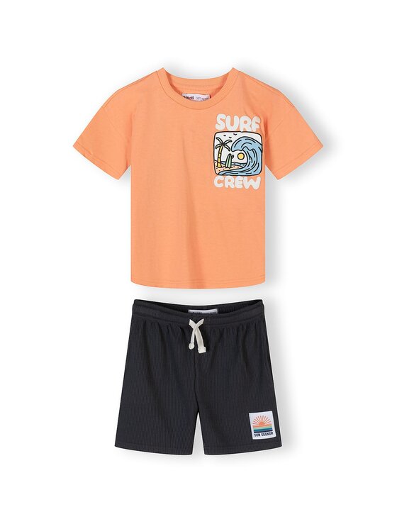 minoti minoti Zestaw 29SET208 Pomarańczowy Regular Fit