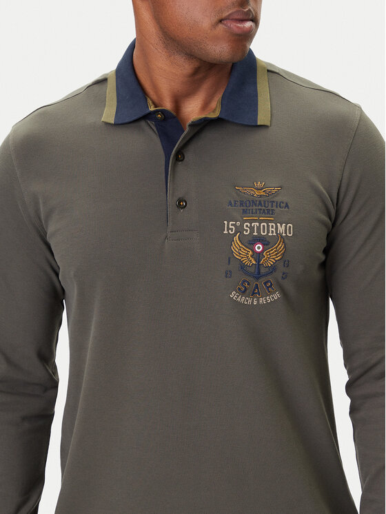 Aeronautica Militare Aeronautica Militare Polo 252PO1896UP00173 Siva Regular Fit