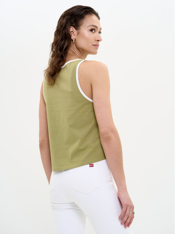 BIG STAR BIG STAR Top WITALINA_303_150 Zielony Basic Fit