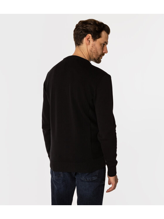 Lee Cooper Lee Cooper Sweter BILL Czarny Regular Fit