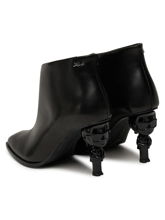 KARL LAGERFELD KARL LAGERFELD Μποτάκια Nft Heel Zip KL39135 Μαύρο