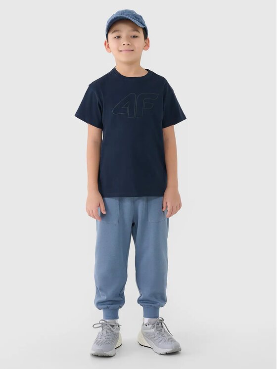 4F 4F T-Shirt 4FJWMM00TTSHM2331 Granatowy Regular Fit