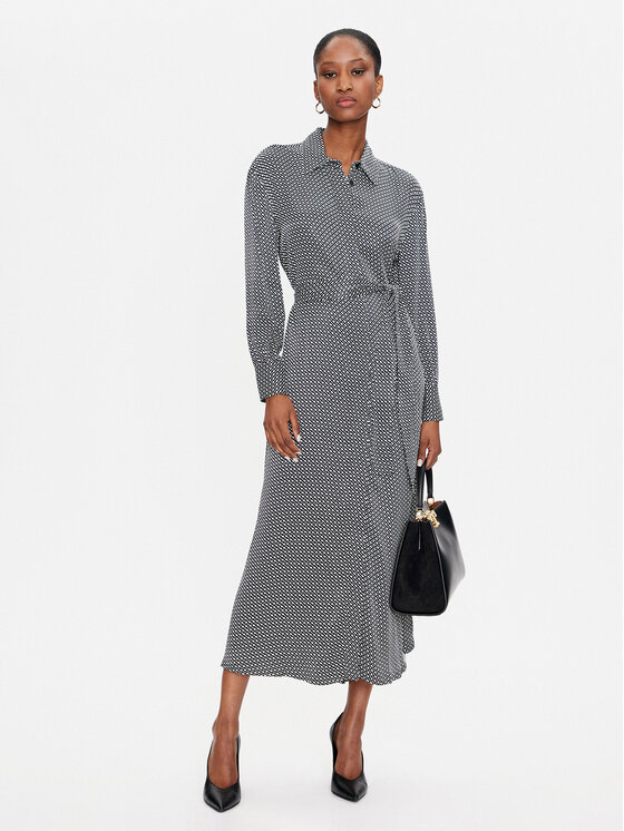 BOSS Boss Haljina košulja Davivio3 50520171 Crna Relaxed Fit