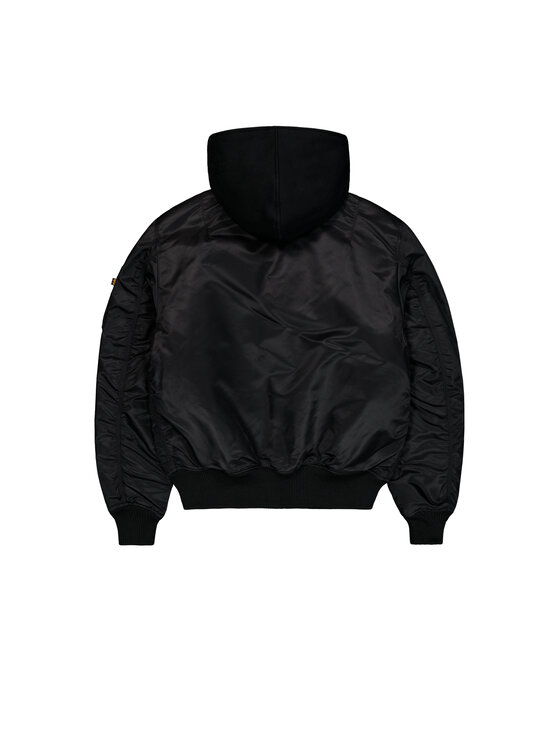 Alpha Industries Alpha Industries Kurtka bomber MA-1 D-Tec Hood Bomber Jacket Czarny Slim Fit