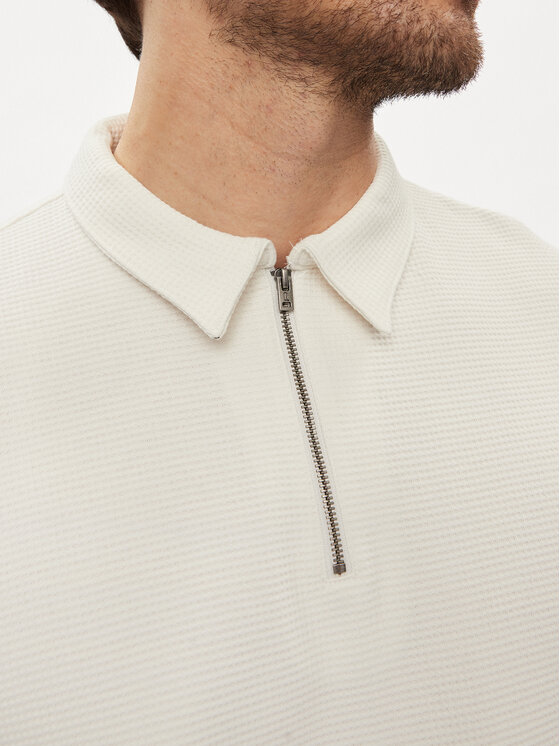Wrangler Wrangler Polokošeľa Rugby 112350413 Écru Relaxed Fit