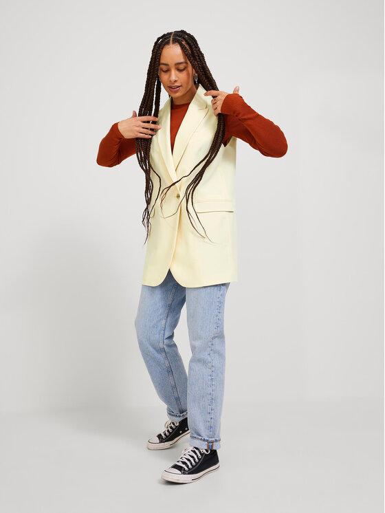 JJXX JJXX Weste 12224847 Écru Regular Fit