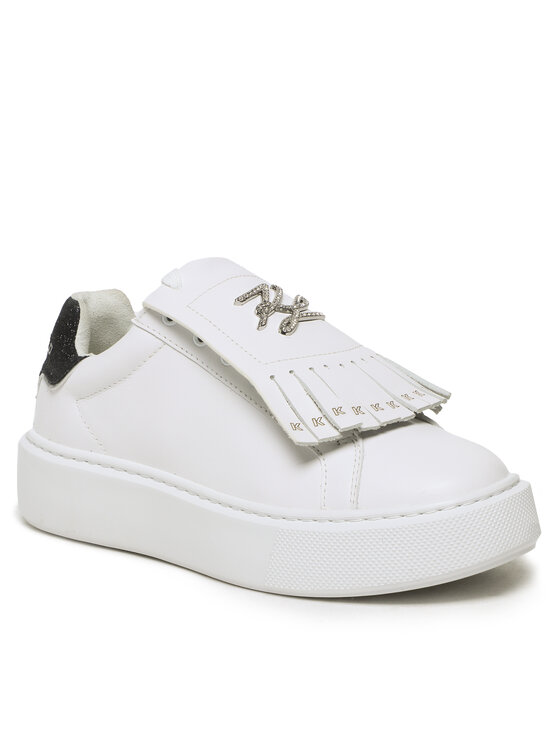 KARL LAGERFELD Sneakers KL62230 Alb La Reducere si Transport Gratuit Femei 2023-09-29