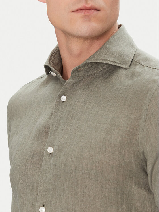 JOOP! JOOP! Marškiniai 17 JSH-146Pai-W 30046075 Žalia Slim Fit