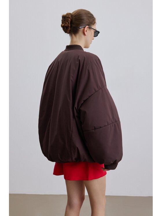 Estro Estro Bunda bomber ER00119219 Hnědá Oversize