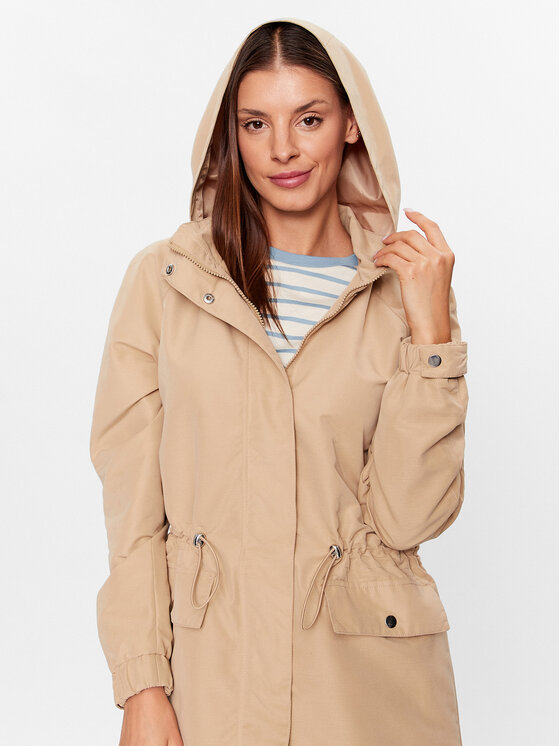 JDY JDY Демісезонний плащ 15287038 Бежевий Regular Fit